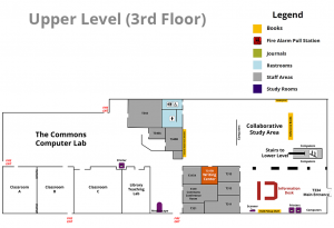 3rd Floor Map for UW HSL Library