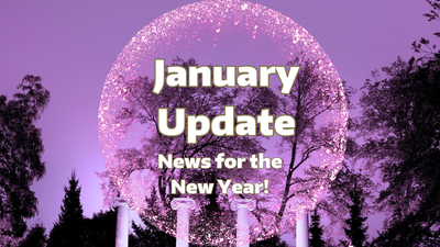 Promotional slide for the UW Libraries' January Update