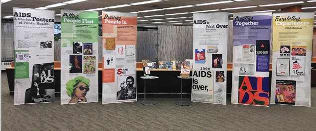 AIDS, Posters & Stories of Public Health traveling exhibit from the National Library of Medicine