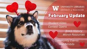 UW mascot Dubs with hearts picture.