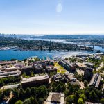 Images of campus from a drone