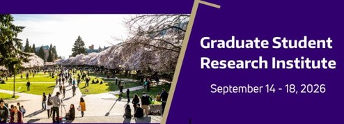 UW Seattle campus photo, and workshop dates.